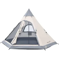 Zelt - Tipi Lavvu 460 Protect - Indianerzelt für 6 Personen - 3 m Stehhöhe One Size