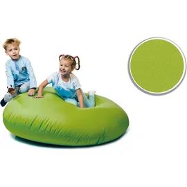 sunnypillow XXXL Sitzsack mit Styropor Füllung 145 cm Durchmesser 2-in-1 Funktionen zum Sitzen und Liegen Outdoor & Indoor für Kinder & Erwachsen... - Grün