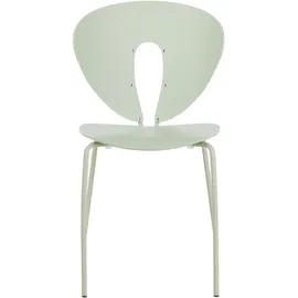 Beliani Esszimmerstuhl 2er Set TRACY Hellgrün