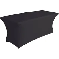 Perel Tischüberzug Konsolen-Cover Schwarz