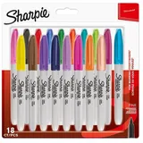 Sharpie Permanent Marker | Marker Stifte mit feiner Spitze | gemischte Farben | 18 Stück Market Set