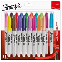 Sharpie Permanent Marker | Marker Stifte mit feiner Spitze | gemischte Farben | 18 Stück Market Set