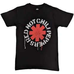 Red Hot Chili Peppers Unisex T-Shirt: Stencil (size M)