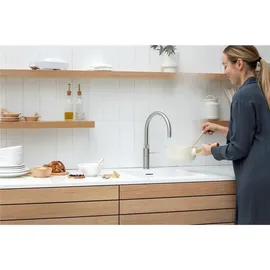 Quooker Fusion Round Wasserhahn Edelstahl