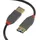Lindy USB-A 2 m Schwarz/Grau
