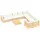 vidaXL Garten-Lounge-Set 10-tlg. creme Kiefernholz