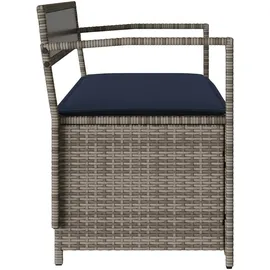 vidaXL Gartenbank 54 x 74 x 54 cm Grau