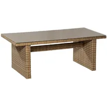 Merxx Riviera Gartentisch 200 x 100 x 75 cm Beige