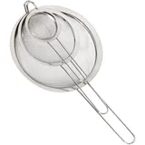 Relaxdays Küchensieb Silber