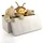Intirilife Sitzbank Faltbar Opalin Weiß 78 x 38 x 38 cm