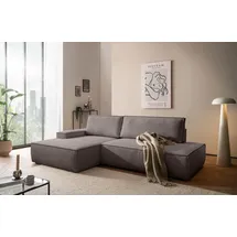 OTTO home Ecksofa Cord 3-Sitzer Braun