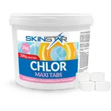SkinStar Poolpflege Chlortabletten Maxi Tabs Pool 1-10 kg Langsamlöslich Chlor Pflege für 3.00000 kg