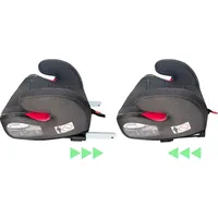 Kindersitz mit ISOFIX und Gurtfuhrung I mitwachsend 15-36 kg Körpergröße von 125–150 cm, Gruppe 2/3 I Bezug abnehmbar und waschbar Farbe:Dunke... - Dunkelgrau
