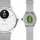 Withings ScanWatch Light 37 mm perlweiß, Sport Fluorelastomer-Armband grau/silber