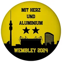 Speecheese Dortmund Finale Wembley 2024 Magnet mit Flaschenöffner rund