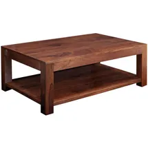 Massivmoebel24 Couchtisch Nougat Akazie 120 x 75 x 45 cm