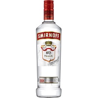 Smirnoff Red Label No.21 Vodka | Premium - Wodka | amerikanischer | handgefertigt in den USA | 37,5% vol | 700ml Einzelflasche |