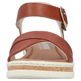 Rieker Keilsandalette Damen Cognac 38