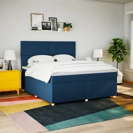 vidaXL Boxspringbett 180 x 200 cm Blau