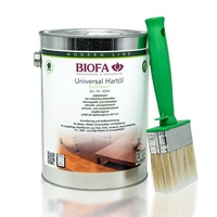 BIOFA Universal Hartöl seidenmatt 2,5L Set mit Ölpinsel (33,36 EUR/l)