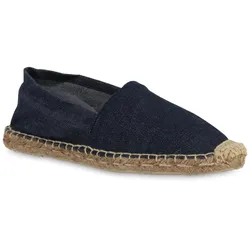 Damen Espadrilles in Dunkelblau Denim