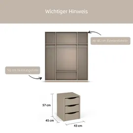 Rauch Schubladeneinsatz 43 x 57 x 45 cm 3-tlg. beige/blau/orange