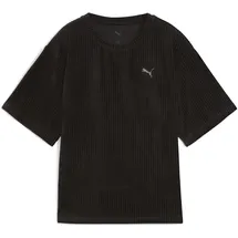 Puma ESS Elevated Relaxed Velour Rib Tee schwarz XS