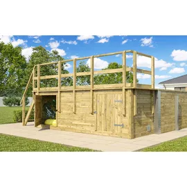 Weka Massivholzpool 595 Gr. 2 650 x 490 x 201 cm Folie sandfarben