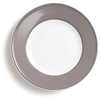 Dibbern Solid Color Teller aus Porzellan, Farbe: Kiesel, Durchmesser: 19 cm, 2001900051