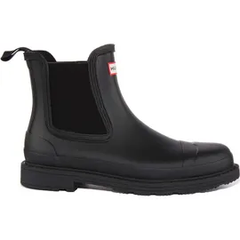 Hunter Commando Chelsea Boot wasserdicht, schwarz