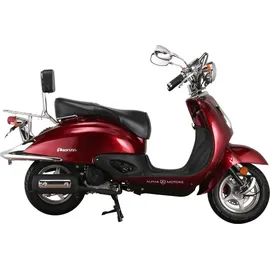 Alpha Motors Mofaroller Firenze 50 ccm 25 km/h, weinrot