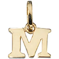 Buchstabenanhänger JOBO "Anhänger Buchstabe", gelbgold 333, Schmuckanhänger, Damen, M, Gelbgold 333, 333 Gold