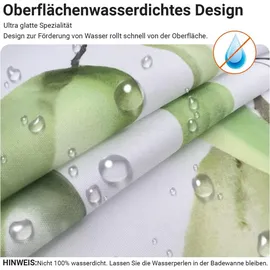 lerores Duschvorhang Klare Blätter 180 x 200 cm wasserabweisend