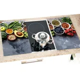 KESPER Herdabdeckplatte Healthy Kitchen bunt Glas B/L: ca. 30x52 cm - bunt