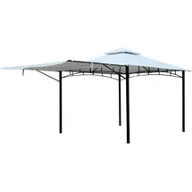 Ondis24 Gartenpavillon Grand Valley 3,3 x 3,3 m Weiß