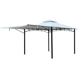 Ondis24 Gartenpavillon Grand Valley 3,3 x 3,3 m Weiß