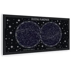 Klarstein Wonderwall Air Art Smart Infrarotheizung Himmelskarte 120x60cm 700W Mehrfarbig
