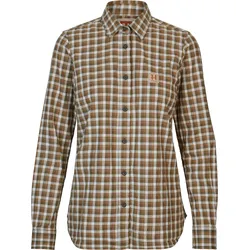 Härkila Damen Fjell Bluse - M - dark olive check
