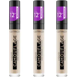 Catrice, Liquid Camouflage High Coverage Concealer, 005 Light Natural, 3er Pack Make up 0,06 kg beige