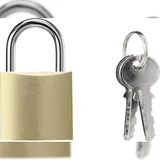 Sygonix SY-5044454 Vorhängeschloss 32 mm teilweise gleichschließend Messing Schlüsselschloss
