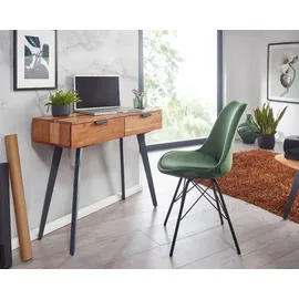 FineBuy Konsolentisch 90 x 36 x 78 cm Braun