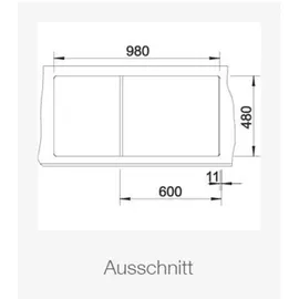 Blanco Zia 6 S anthrazit + Excenterbetätigung