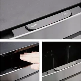 Relaxdays Sensor Mülleimer 60 l Grau