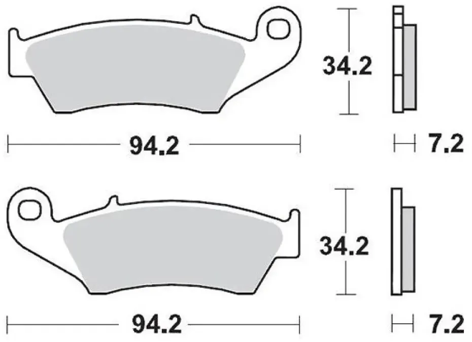 Moto-master Aprilia 093412 Sinterbremsbeläge - One Size