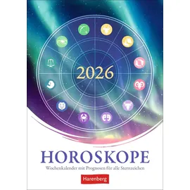 Harenberg Horoskope Wochenkalender 2026 Mehrfarbig