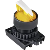 TRU Components TC-9860200 S2SRN-L5KY Wahltaste Knebel Gelb 2 x