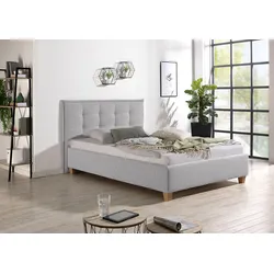 Polsterbett MAINTAL, grau, B:158cm L:213cm, Betten, Polsterbett Polsterbett ohne Bettkasten, inklusive Bettkasten