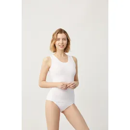 Ysabel Mora Tanktop YSABEL MORA, Damen, Gr. S, weiß, Single Jersey, Obermaterial: 95% Baumwolle, 5% Elasthan, hüftbedeckend, Rundhals, Tops Tanktop, breite Träger, weich, elastisch, Baumwollmix