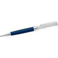 Swarovski Drehkugelschreiber Crystalline, (1-tlg), mit Swarovski® Kristallen blau|silberfarben|weiß 