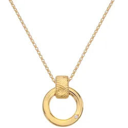 Hot Diamonds DP847 Damen-Halskette Silber vergoldet HD X JJ Spirit